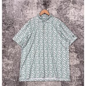 Johnnie O Polo Shirt XL Mens Green Shamrock Clover Performance Golf